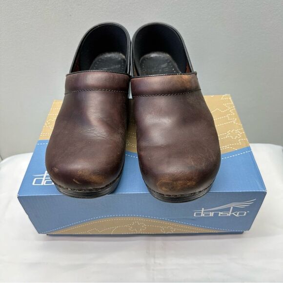 Dansko XP 2.0 oiled dark brown leather professional clog shoes. women's 41 10.5 - Picture 2 of 7